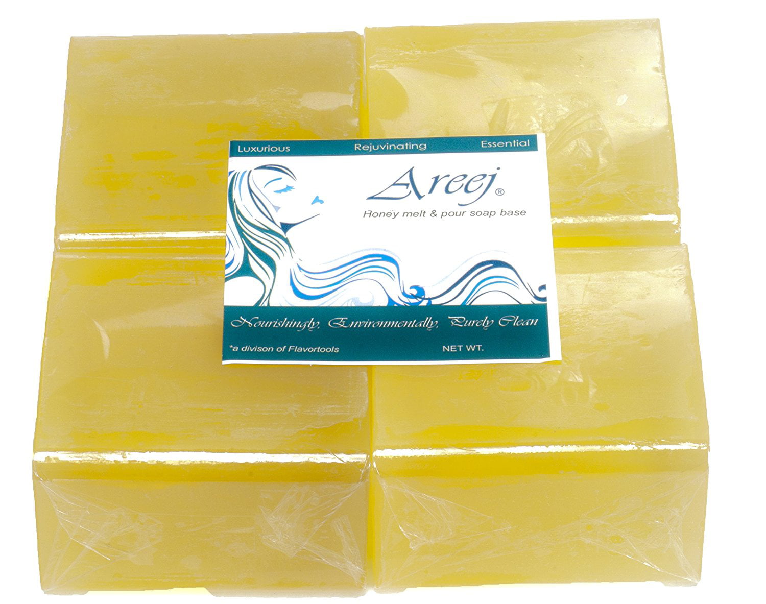 Areej 2 lbs Organic Oil Soap Block White 