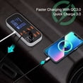 thumbnail image 5 of Cargador de Coche USB de 40W y 8 Puertos QC3.0 PD Tipo C Cargador de Teléfono Rápido con Pantalla LED Cargador USB Múltiple, 5 of 5