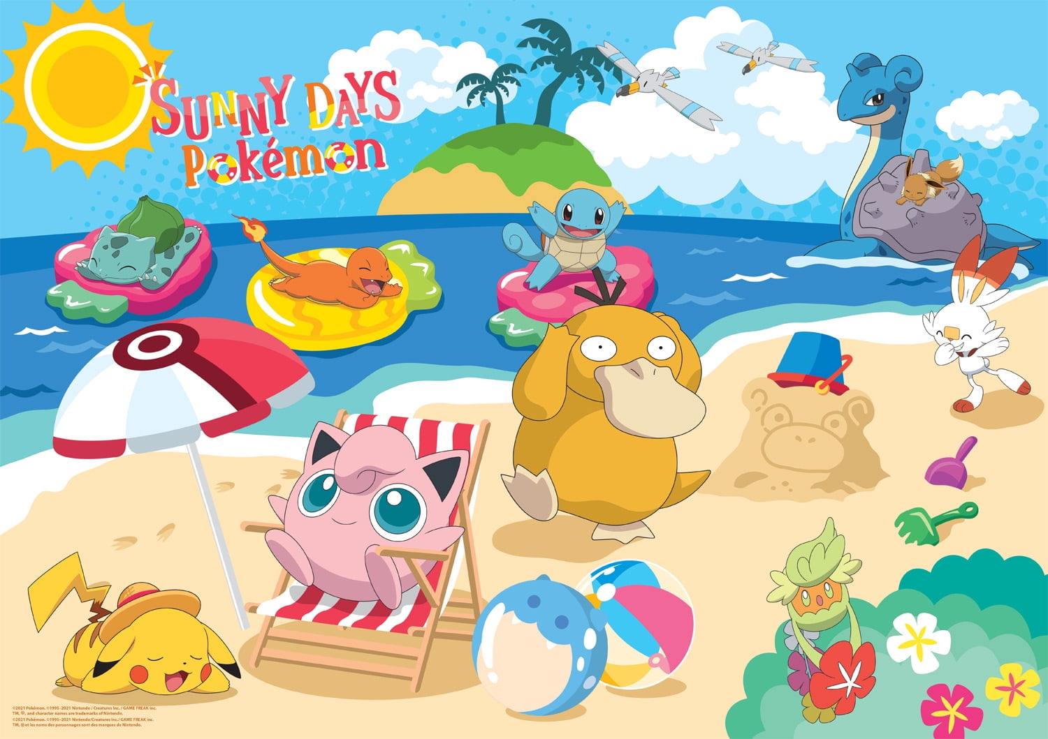 Buffalo Games 500-Piece Sunny Days Pokémon Interlocking Jigsaw Puzzle
