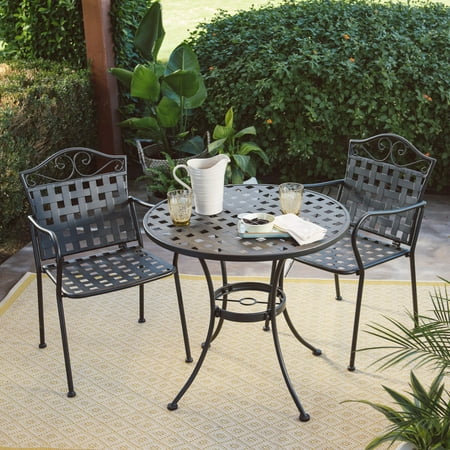 Belham Living Capri Wrought Iron Outdoor Bistro Set By Woodard Belham Living Capri Wrought Iron Outdoor Bistro Set By Woodard