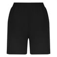 thumbnail image 5 of Brnmxoke Cotton Linen Shorts Women 2024 Summer Casual Loose Fit Plus Size Lounge Shorts Elastic High Waisted Running Shorts Black,XXXXL, 5 of 7