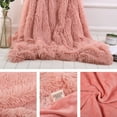 thumbnail image 4 of TERGAYEE Faux Fur Throw Blanket,Puffy Soft and Plush Shaggy Fall Throw Blankets for Bed Long Fur Solid Reversible Warm Cozy puffy Blanket for Sofa,Couch as Gift Home Decor, 4 of 9