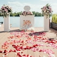 thumbnail image 7 of Uxcell Silk Rose Petals, Artificial Flower Petals for Wedding Aisle Scatter Bridal Shower Table Decor 200 Blue Pink Mixed, 7 of 7