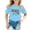 A3-Blue, variant on Girls Casual T-Shirts Cartoon Leopard Letter Print Crew Neck Short Sleeve Loose Summer Party Children Breathable Soft Fashion Cute Tee Tops,3-4 Years