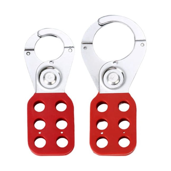 2 PCS Lock Out Tag Hasp Safety Padlock Lockout Steel Nylon for Industry Equipment