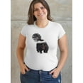 thumbnail image 2 of Realistic Skunk Art T-Shirt Women -Image by Shutterstock, Female XX-Large, 2 of 4
