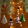thumbnail image 4 of HAZIUA Vintage Traditional Christmas Ornaments Glass Set of 9 Christmas Home Decor 8.7*4.9 in Khaki, 4 of 8