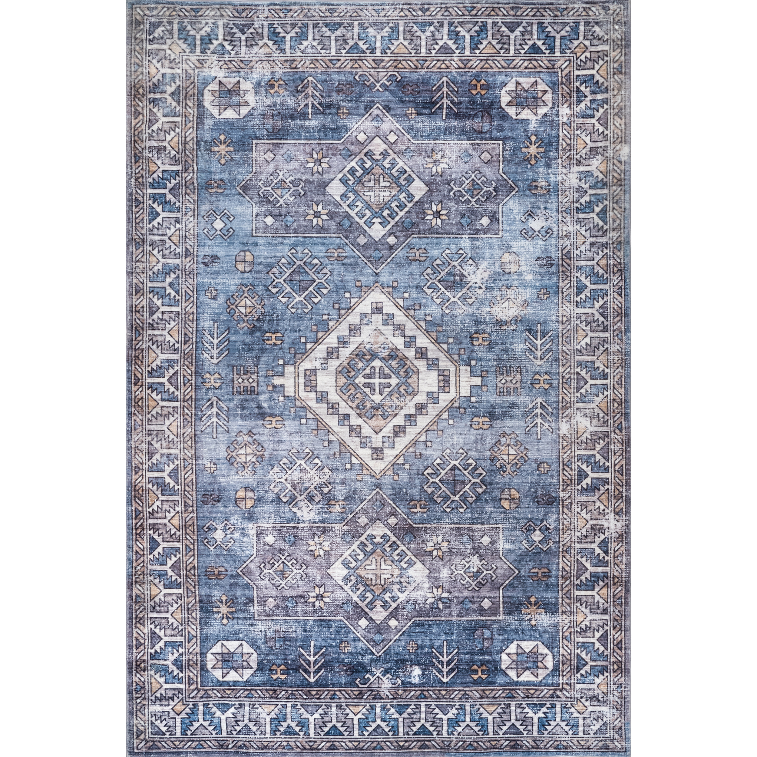 nuLOOM Area Rug, 7' 6" x 9' 6", Blue