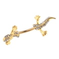 thumbnail image 2 of Joyas de Cuerpo Zulema Gecko Barras de Oro Piercing Ombligo, 2 of 8