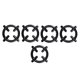 thumbnail image 1 of Kitchen Stove Bracket 5 Pcs Black Iron Gas Stove Racks Suitable For Cooking Family Gatherings Extra Strong, 1 of 5