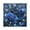 Black, variant on 7.78in Square Artistic Wall Clock Dual-Purpose Tabletop & Hanging Decor Silent Non-Ticking Clocks for Home Office blue Rose Pattern