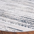 thumbnail image 3 of SAFAVIEH Vogue Chelsea Abstract Area Rug, Blue/Beige, 6'7" x 6'7" Round, 3 of 8