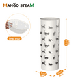 thumbnail image 2 of Mango Steam Round Cat Parade Umbrella Stand 22" Tall, White Metal, 2 of 7