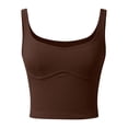 thumbnail image 4 of Kureaily Womens Sleeveless Cropped Rib Knit Seamless Sweetheart Neckline Going Out Tank Tops Slim Fitted Camisole, 4 of 5