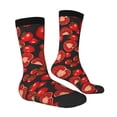 thumbnail image 4 of Yiaed Tomato Print Great elasticity Crew Socks Sports socks for Men and Women, 4 of 5