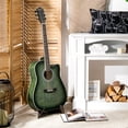 thumbnail image 3 of Infans 41" Full Size Dreadnought Cutaway Acoustic Guitar Kit Beginner Guitarra Green, 3 of 7
