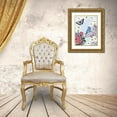 thumbnail image 3 of McCavitt, Naomi 12x14 Gold Ornate Wood Framed with Double Matting Museum Art Print Titled - Bird Garden I, 3 of 4
