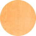 thumbnail image 1 of Ahgly Company Indoor Round Solid Orange Modern Area Rugs, 4' Round, 1 of 1