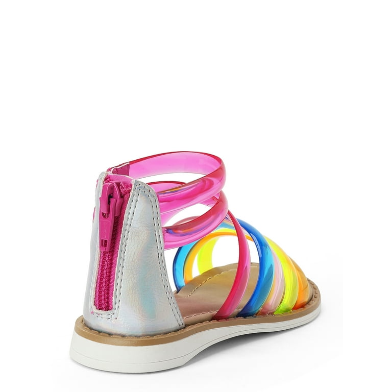 Wonder Nation Rainbow Gladiator Sandals (Toddler Girls)