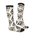 thumbnail image 3 of Fotbe Snake print Women's Men's Novelty Crew Socks Cotton Socks Knee High Socks for Walking,Running,Nurses,Pregnancy, 3 of 9
