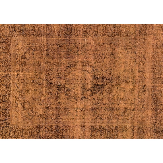 Ahgly Company Indoor Rectangle Persian Orange Bohemian Area Rugs, 4' x 6'