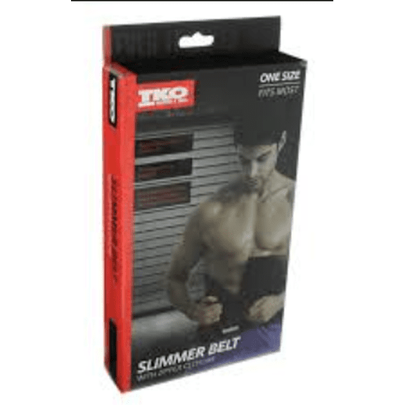 TKO - Slimmer Belt with Zipper Closure (One Size Fits Most)