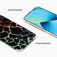 thumbnail image 4 of Allytech iPhone 12 & iPhone 12 Pro Case and Cover Marble, TPU Soft Rubber Silicone Anti-Fall Shockproof Skin for Women Girls Mens Cover for iPhone 12 Pro/iPhone 12 6.1 inch 2020, Rainbow Black, 4 of 6