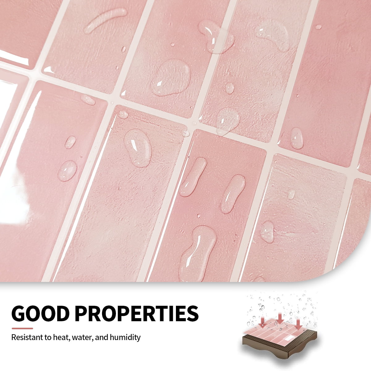 Peel and Stick Backsplash 3D Wall Tiles,Self-Adhesive,Oil Proof,Waterproof, Removable Wall Panels for Kitchen & Bathroom,Modern Design, Easy Install (10.7ft，12x9 inch,14 Pack)