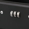 thumbnail image 4 of EeaseCA Cash Box with Combination Lock Thicken Durable Cash Box Safety Box Cash Store Cashier Box (Size M, Black), 4 of 9