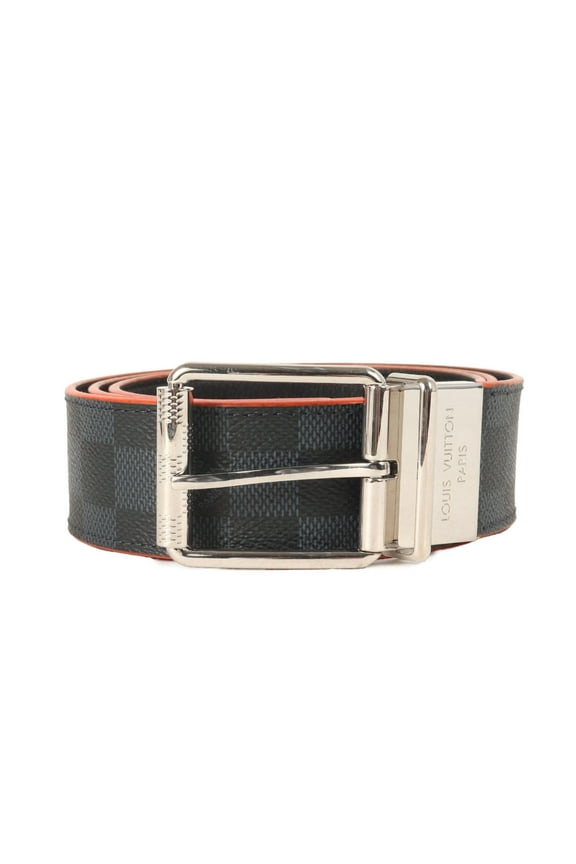 Pre-Owned LOUIS VUITTON Louis Vuitton Belt Size: 95/38 Santur Damier Cobalt 40MM... (Good)