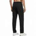 thumbnail image 5 of Men's Sweatpants Athletic Pants with Zipper Pockets Lightweight Hiking Exercise Pants Running Workout Sports Jogger Pants, 5 of 7