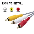 thumbnail image 5 of Wigearss Câble AV Composite Rétro Audio Vidéo Cordon Standard pour Console Wii et Wii U, 5 of 5