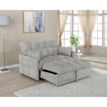 thumbnail image 5 of Cotswold Upholstered Convertible Sleeper Sofa Bed Light Grey, 5 of 7