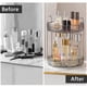 thumbnail image 4 of Organizador de maquillaje Shuang Qing giratorio de 2 niveles de alta capacidad, 4 of 6
