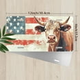 thumbnail image 2 of Bull American Flag Front License Plate, Metal License Plate, Funny Standard Plates Personalized Novelty Decorative For Men/Women/Boys/Girls Car 6×12 Inch, 2 of 6