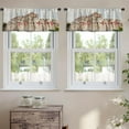 thumbnail image 2 of LALILO Kitchen Curtain Valance Walls Ancient Rod Pocket Window Curtain 52"x 18" Set of 2, 2 of 7