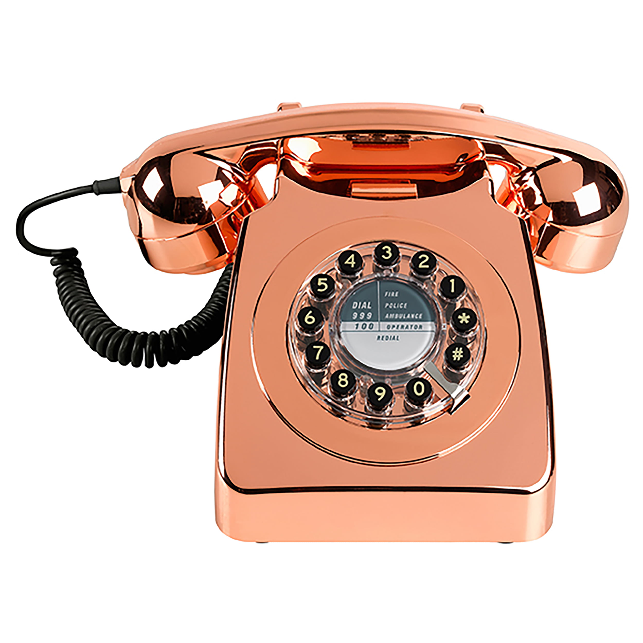 Vintage 80's 90's Securitron Taurus Corded Telephone Landline Black 