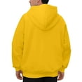 thumbnail image 4 of Dwelliawo Yellow Sweatshirts for Men Long Sleeve Crewneck Sweatshirt Essentials Casual Fleece Hoodie with Drawstring Lightweight Hoodies Pullover XL, 4 of 5