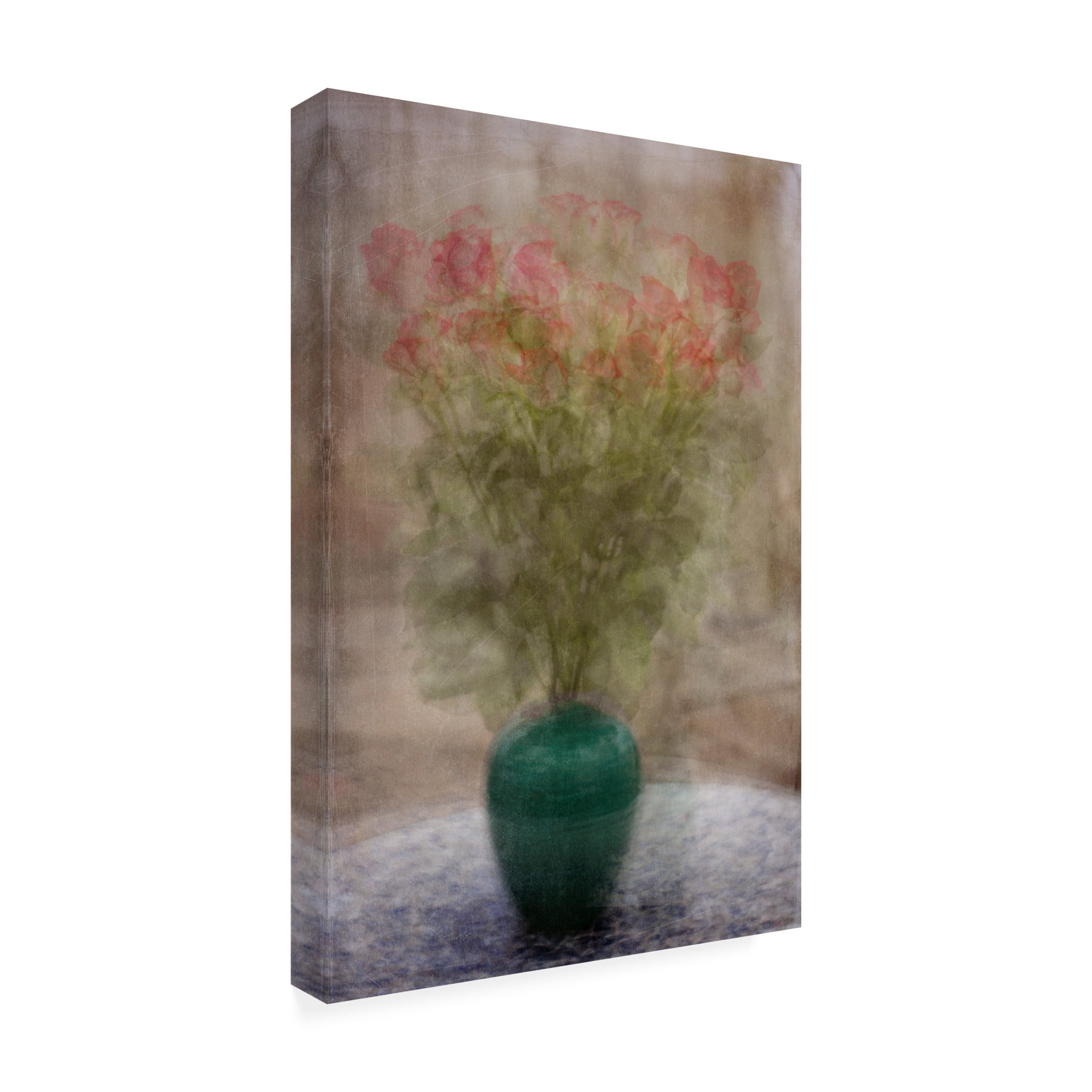 Canvas Wall Art - Katarina Holmstrom 'Roses On A Tuesday' Wall Art for Living Room, Bedroom, or Office Décor by Trademark Fine Art - 30 x 47 Inches