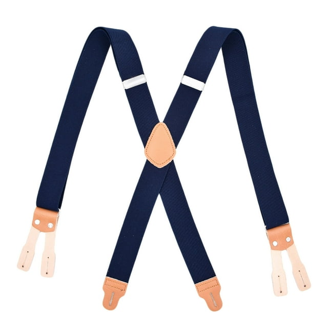 Bretelles pour Hommes, Bretelles Élastiques Réglables à Dos en X avec Pinces Robustes, Bretelles Mode Confortables pour Pantalons, pour Usage Quotidien, Extérieur, Décontracté