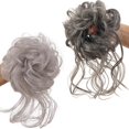 thumbnail image 1 of LAICAIW 2 Pcs Chignon Désordonné, Chignons en Désordre, Extension de Cheveux Humains pour Femmes, 1 of 7