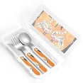 thumbnail image 4 of Kdxio Halloween Flamingos Toddler Utensils Set - Kids Silverware Set, Set Kids Utensils Set with Case for Preschooler Children, 4 of 8