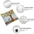 thumbnail image 4 of SHANXI Throw Pillow Cushion Cover, Winds of Fall View with Deciduous Branch Faded Leaves Gulls in Image, Decorative Square Accent Pillow Case 18x18in, 4 of 5