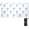thumbnail image 2 of 71x31In Absorbent Quick Drying Beach Towel, Delicate and Easy to Wipe, for Beach Swimming Pools, Bathrooms, Travel and Sports with Mesh Storage Bag-Watercolor Jellyfish Washcloth Gift, 2 of 7