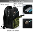 thumbnail image 4 of Bingfone Tropical Palm Leaves Fern Leaf for USB Backpack, Multi-compartment Multi-pocket Computer Backpack, Suitable for Travel, Business, Leisure, Unisex, 4 of 7