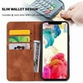 thumbnail image 6 of for Samsung Galaxy A13 (4G) Leather Case Wallet, Matte Frosted Suede Pattern Floral Folio Flip Cover Kickstand, Card Holder Cash Slot, Magnetic Flower Buckle, Camera Protection, 6 of 8