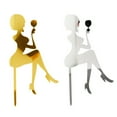 thumbnail image 2 of TINYSOME Goddess Acrylic Cake Topper High-heeled Lady Wine Glass Happy Birthday Cake Topper Beauty Bachelor Party Decoration, 2 of 8