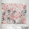 thumbnail image 1 of Money Tapestry, Bullseye Notes with a Portrait of Queen of England Paper Bills of Britain, Fabric Wall Hanging Decor for Bedroom Living Room Dorm, 5 Sizes, Scarlet Taupe, by Ambesonne, 1 of 1