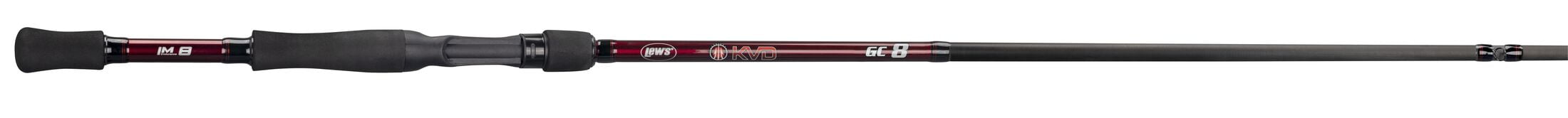 Lew's KVD Series Casting Fishing Rod, 7-Foot 6-Inch Heavy Power XF Football Jig/Carolina Rig/Big Spinnerbait/Swimbait, Red