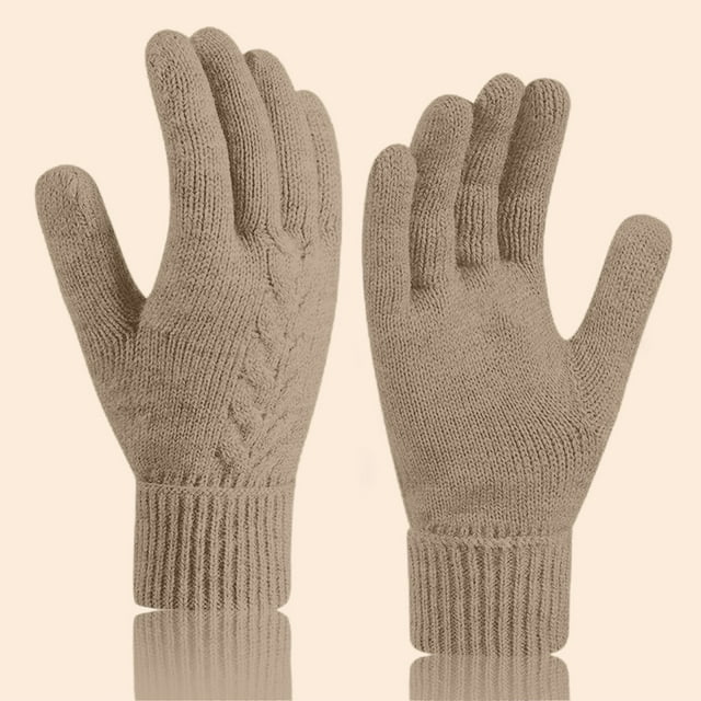 Gants Thermiques à Écran Tactile pour Femmes Doublés en Polaire Chaude pour Cyclisme Extérieur Course Randonnée Temps Froid Poignées Complètes Antidérapantes Conduite